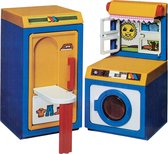 Molto speelgoed wasplaats / keuken voor poppen - set van 2 stuks - 24 x 23 x 13 cm