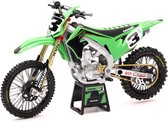 New-Ray Eli Tomac Kawasaki KX450 Replica Mini Crossmotor 1/12 Schaalmodel Met Stickers