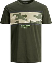 Jack & Jones T-shirt Block Tee forest (Maat: 5XL)