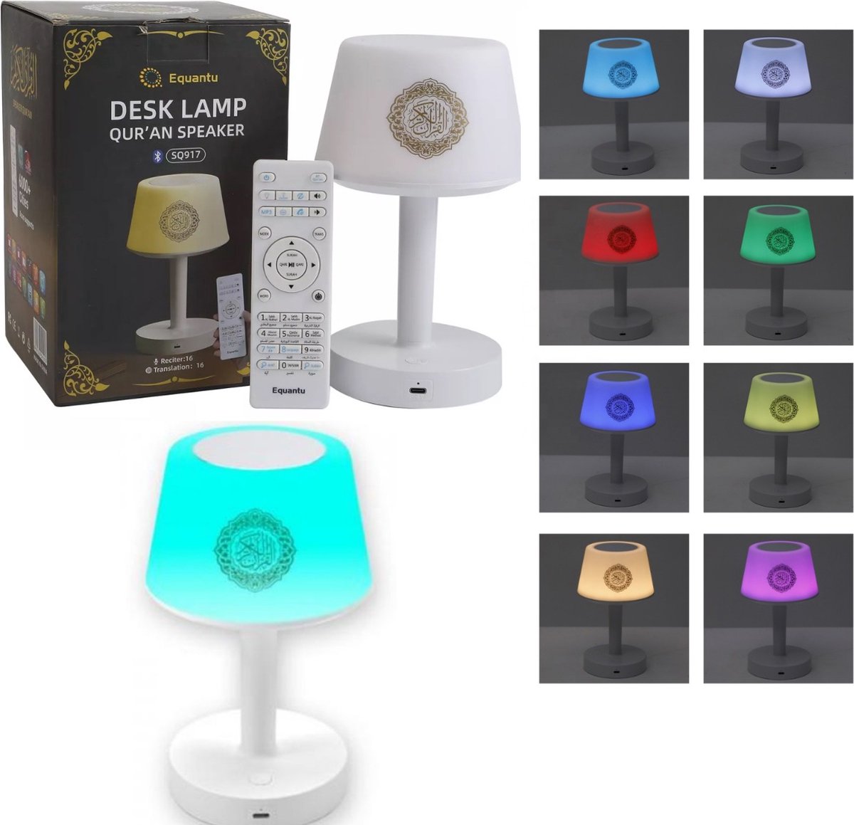 Koran Touch tafel Lamp - Koran speaker draadloos LED Touch met Azan
