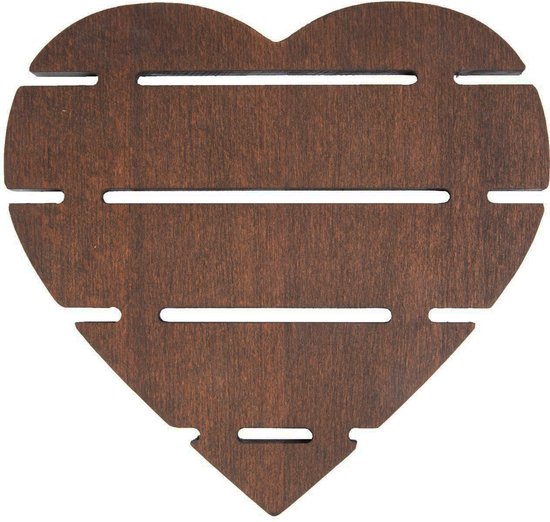 Joy Kitchen houten pannenonderzetter hart | onderzetters pannen | pannenonderzetter hittebestendig | werkbladbeschermer | onderzetters hout | onderlegger | hartjes | valentijn cadeautje voor hem | valentijn cadeautje vrouw | valentijn decoratie