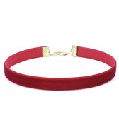 Choker - Rood - Retro - Fluweel