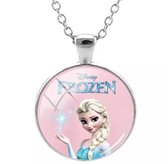 Ketting Frozen - Anna/Elsa - Rond - Zilverkleurig - 2