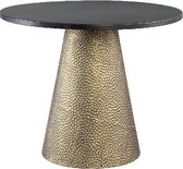 Luxe Bijzettafel - Bijzettafel - Bijzettafels - Side Table - Metaal - Goud - Zwart - 50 cm breed