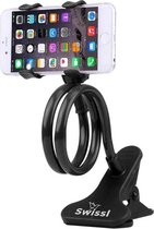 Telefoonhouder Swissl - Universele Flexibele Telefoonhouder met Klem - Flexibele Arm - Lazy Arm Smartphone Holder - Flexibel - Telefoon Houder - Universeel - Zwart