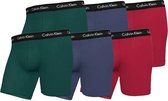 Calvin Klein 6-pack boxer brief boxershorts - groen/blauw/rood