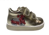 Falcotto velcro's rode vespa lederen sneakers Avispa Goud mt 20