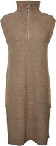 Vero Moda VMFILENE SL ZIP HIGHNECK LONG Trui Dames Trui  - Maat L