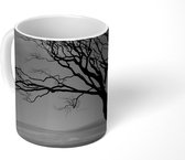 Mok - Winterfoto beukenboom zwart-wit - 350 ML - Beker
