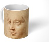 Mok - Schets - Leonardo da Vinci - 350 ML - Beker