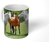 Mok - Koffiemok - Paarden - Boom - Schaduw - Mokken - 350 ML - Beker - Koffiemokken - Theemok