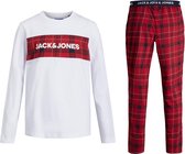 Jack & Jones Train Pyjamaset - Jongens - wit - rood - zwart