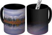 Magische Mok - Foto op Warmte Mok - Reflecties in het meer in Alaska - 350 ML