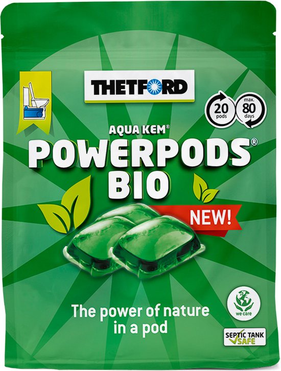 Thetford Power Pods Bio - 20 Stuks - Toiletvloeistof - Thetford