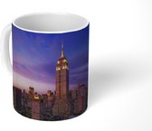 Mok - beeld van het Empire State Building in de avond - 350 ML - Beker