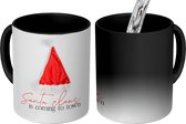 Magische Mok - Foto op Warmte Mokken - Koffiemok - Winter - Quote - Kerstmuts - Magic Mok - Beker - 350 ML - Theemok