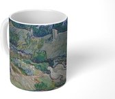 Mok - Koffiemok - Rieten huisjes te Cordeville - Vincent van Gogh - Mokken - 350 ML - Beker - Koffiemokken - Theemok