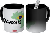 Magische Mok - Foto op Warmte Mok - Een tekening van het Braziliaanse Manaus - 350 ML