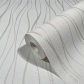 Behang met organische lijnen - Behang - Wandbekleding - Wanddecoratie - Vliesbehang - Assorti 2022-2024 - 0,53 x 10,05 M.