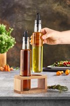Ensemble de vinaigre d'huile en bouteille Woodsy Line Set de vinaigre d'huile d'olive en bouteille de 250 ml