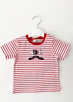Edelweiss Gestreept T-shirt Rood 68