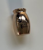 Urn mini always in my heart goudkleur 3cm