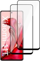 Screenprotector Glas voor Xiaomi Mi 11T - Full Screen Beschermglas Screen Protector - 2x