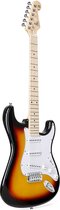 SX Stratocaster Modern Series - Elektrische gitaar - 3-tone sunburst - inclusief gigbag en kabel