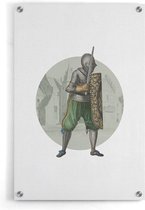 Knight I - Walljar - Wanddecoratie - Schilderij - Plexiglas