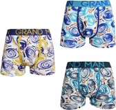 Heren boxershort 3 pack met rondjesprint M