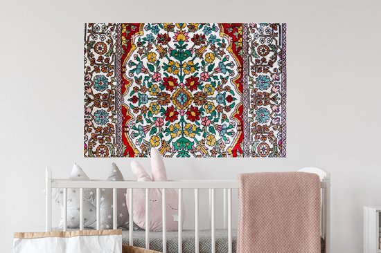 Stickers muraux - Film autocollant - Tapis persan - Tapis - Motifs - Couleurs - 90x60 cm - Film adhésif - Stickers muraux Chambre d'enfant - Papier peint autocollant - Papier peint autocollant - Film autocollant