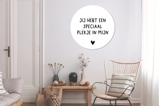WallCircle - Wall Circle - Wall Circle Inside - A Special Place in My Heart - Proverbes - Citations - 90x90 cm - Décoration murale - Peintures Ronds