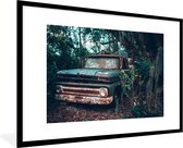 Fotolijst incl. Poster - Vintage - Auto - Florida - 90x60 cm - Posterlijst