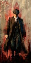 Peaky Blinders canvas, Tommy Shelby, 60 x 120 cm, schilderij
