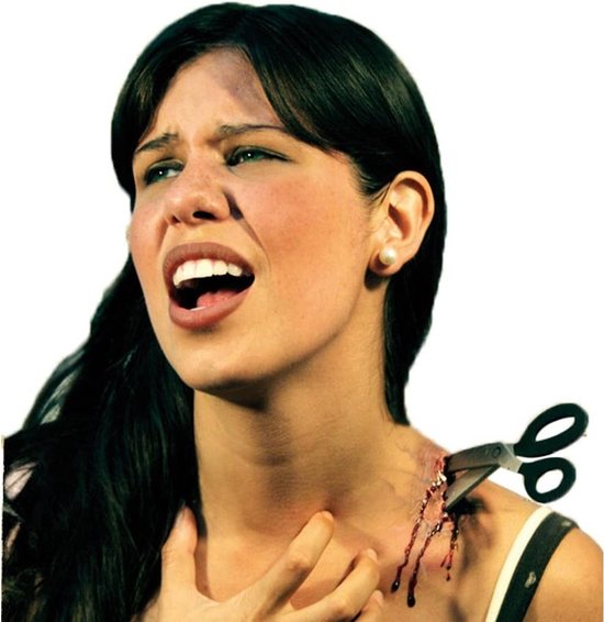 Ghoulish Latex Schaar wond ( Finish Cut ) Halloween Griezel Nep Wond bol