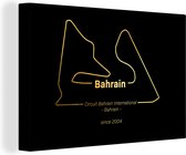 Canvas Schilderij Bahrein - Formule 1 - Circuit - 30x20 cm - Wanddecoratie