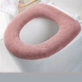 Gading® toiletbrilhoes - 2 pack elastische toiletbrilbekleding  -roze