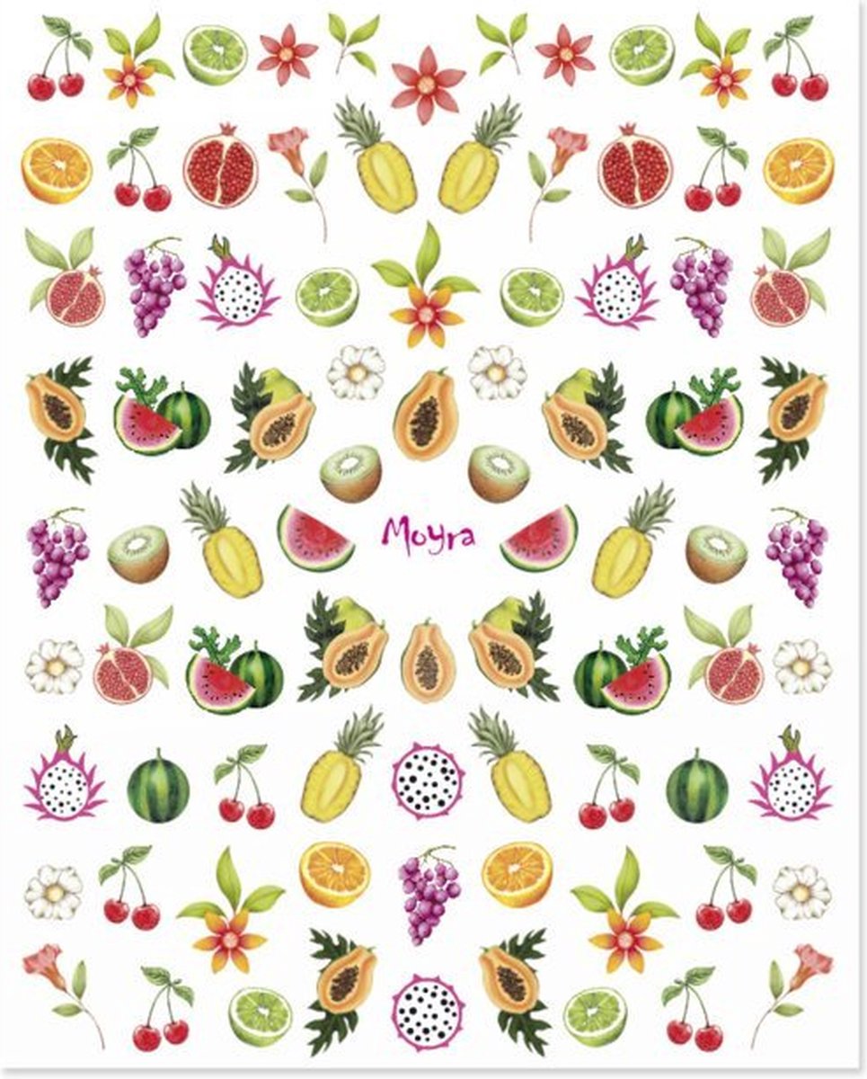 Goedkoopste Moyra Nailart Nagel Sticker Matrica 18