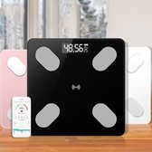 Lichaamsvetweegschaal - Roze - Bluetooth - Slimme BMI-schaal - LED digitale badkamerweegschaal - Lichaamsvetbalans Composition Analyzer APP