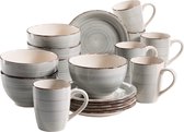 18-delig servies breakfast set for 6 People