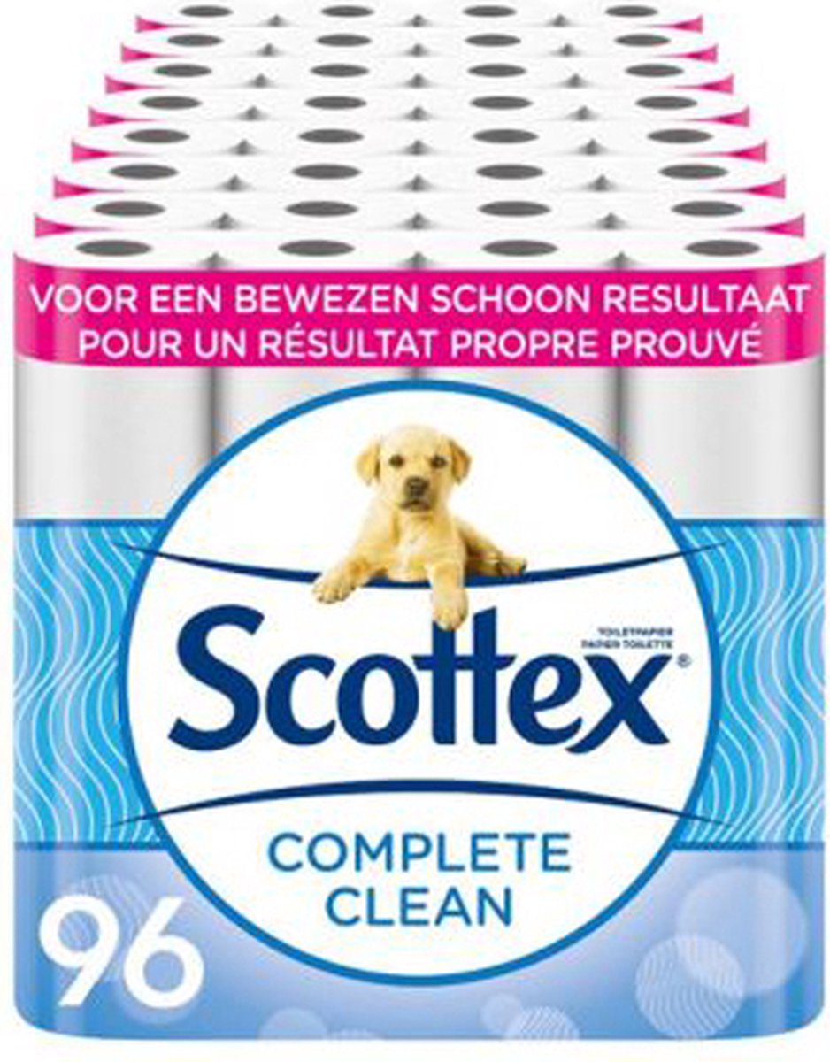 Scottex toiletpapier - Classic Clean wc papier - 96 rollen | bol.com