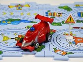Racebaan Puzzel met Auto - Racewagen Auto Race Circuit Puzzel - Circuit Snelweg Racebaan Bouwpakket met Raceauto - Snelweg Puzzel Auto Circuit met Autootje  - Supercar Racebaan Puzzel - Race 