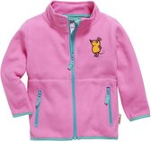 Playshoes - Fleece jas voor kinderen - Muis - Roze - maat 104cm
