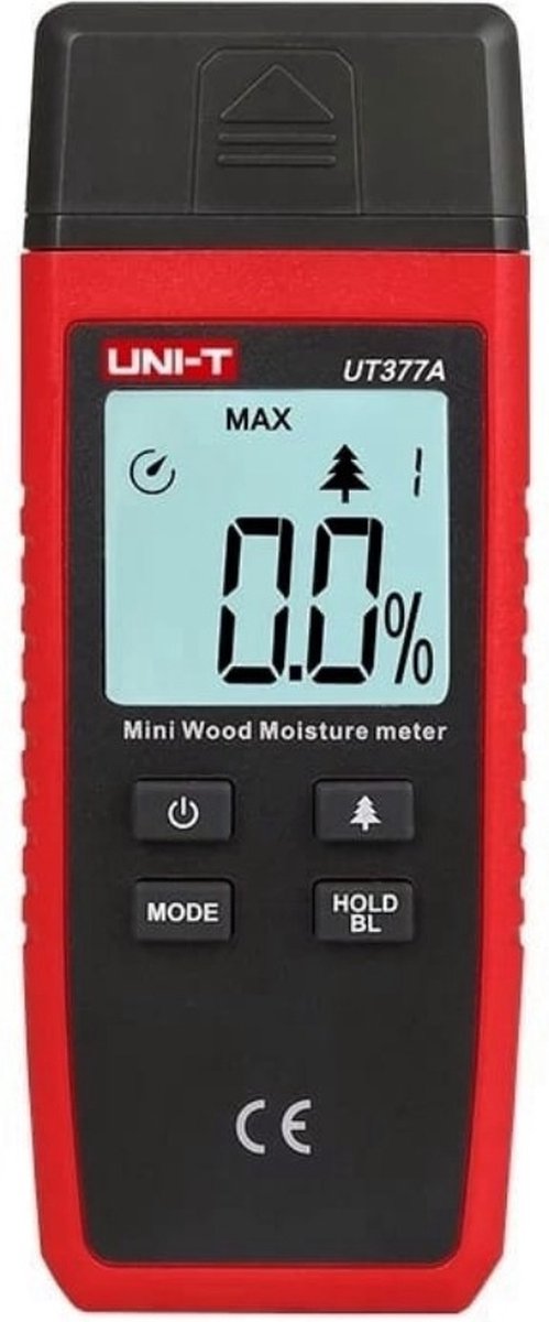 Uni-T Houtvochtigheidsmeter UT377A - Professionele Meter Voor Hout Met 4 Categorieën Uni-T Houtvochtigheidsmeter UT377A - Professionele Meter Voor Hout Met 4 Categorieën