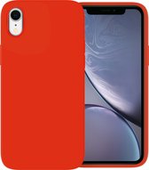 Ceezs geschikt voor Apple iPhone Xr hoesje siliconen Rood