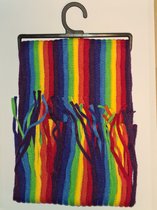 Regenboog Sjaal - Multicolor - 180cm Lang - 20cm Breed - Voor Koud Weer