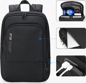Fenruien Zakelijke Rugzak - Rugtas - Backpack - Laptoptas - USB Oplaadpoort - Waterdichte Rugzak - Ultra Light