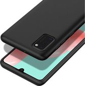 Siliconen back cover case - Geschikt voor Huawei P40 - TPU hoesje zwart