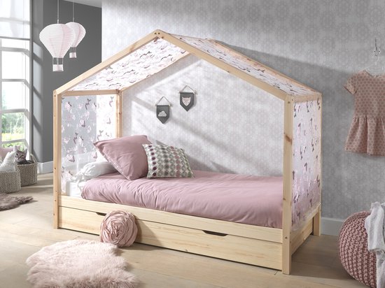 Bébé Nora Sage Bed - Home Bed, Headliner , Romantique , Bed Tray , Dallas, Bed - Vipack