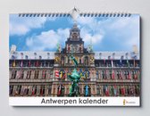 Antwerpen kalender 35x24 cm | Verjaardagskalender Antwerpen | Verjaardagskalender Volwassenen